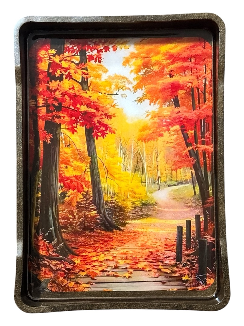 NORE'S NOVELTIES Handcrafted Decorative Serving/ Vanity Tray “FALL FORWARD”